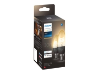 Philips Hue White Filament E14 kerte Lyskilde 300lm - Black Base - Double Pack