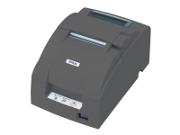 Epson TM U220B - Kvitteringsskriver - farge - punktmatrise - Rull (7,6 cm) - 9 pin inntil 6 linjer/sek (farge) - kapasitet: 1 rull - seriell - kutter - mørk grå