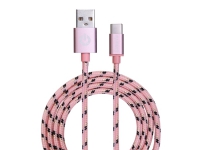 Garbot C-05-10193, 1 m, USB A, USB C, Rosa