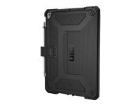 UAG Case for iPad 10.2-in (9/8/7 Gen, 2021/2020/2019) - Metropolis Black - Baksidedeksel for nettbrett - polyuretan, termoplast-polyuretan (TPU) - svart - 10.2 - for Apple 10.2-inch iPad (7. generasjon, 8. generasjon)