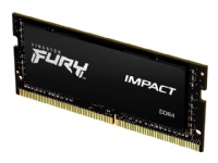 Kingston FURY Impact - DDR4 - modul - 16 GB - SO DIMM 260-pin - 3200 MHz / PC4-25600 - CL20 - 1.2 V - ikke-bufret - ikke-ECC - svart
