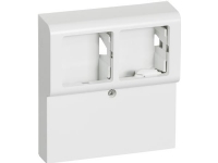LAURITZ KNUDSEN Fuga® panelunderlag softline 2 modul vandret med sprosse, hvid.