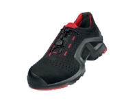 Uvex 85192, Unisex, Voksen, Safety sneakers, Svart, Rød, ESD,P,S1,SRC, Speed laces