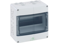 SPELSBERG Gruppetavle AKI 09, 9 moduler BxHxD 200x200x122 mm IP 65, lysegrå RAL 7035