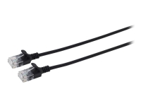 MicroConnect - Nettverkskabel - RJ-45 (hann) til RJ-45 (hann) - 7.5 m - 3.6 mm - UTP - CAT 6a - halogenfri, uten hindringer, flertrådet - svart