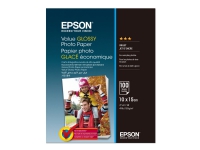 Epson Value - Blank - 100 x 150 mm - 183 g/m² - 100 ark fotopapir - for Epson L382, L386, L486 Expression Home HD XP-15000 Expression Premium XP-900