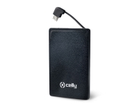 Celly LiPo Powerbank - 1500mAh - Svart - Micro-USB