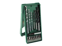 Bosch X-Line - Spissett for skrutrekker og bor - for tre, stein - 15 deler - 5 mm, 6 mm, 8 mm, 4 mm - torx, phillips, pozidriv, slot - T20, T25, PH1, PH2, PZ1, PZ2, SL4.0, SL8.0 - lengde: 25 mm