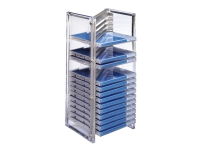 Hama CD- & Office Rack Nexus 20 - Medialager - plastikk - sølv - 20 x CD