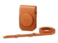 Sony LCS-RXG - Eske for kamera - lær - brun - for Cyber-shot DSC-HX80, DSC-HX90, DSC-HX90V, DSC-RX100, DSC-WX500, DSC-WX700