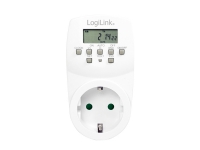 LogiLink ET0007, Daglig/ukentlig, Hvit, Digitalt, LCD, Knapper, CE