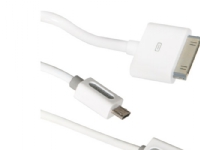 ICIDU - USB-kabelsett - hvit - for Apple iPad 1 2 3 iPhone 3G, 3GS, 4, 4S iPod (4G, 5G) iPod classic iPod mini