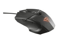 Trust GXT 101 Gaming - Mus - 6 knapper - kablet - USB