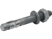 WIBE GROUP Betonanker M10x60 varmforzinket leveres med møtrik og skive indhold 50 styk - (50 stk.)