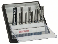 Bosch Robust Line - Bladsett for stikksag - for tre, metall, løvtre - 10 deler - T-skaft