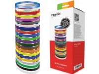 Polaroid - 22-pack - grå, svart, hvit, blå, sølv, gul, purpur, rød, selvlysende gul, grønn, oransje, gjennomsiktig, rosa, mørk grønn, mørk blå, gull, selvlysende rød, fluorescerende grønn, sjokolade, fluorescerende blå - 15 g - 5 m - PLA-filament (3D
