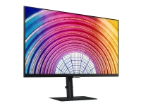 Samsung S32A600NWU - S60A Series - LED-skjerm - 32 - 2560 x 1440 QHD @ 75 Hz - VA - 300 cd/m² - 3000:1 - HDR10 - 5 ms - HDMI, DisplayPort - svart