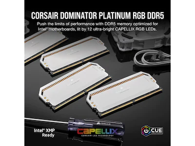 Corsair Dominator Platinum RGB DDR5 5600MHz 32GB (hvit)