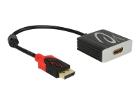 Delock Adapter Displayport 1.2 male > HDMI female 4K Active - Videokonverter - Parade PS176 - DisplayPort - HDMI - svart