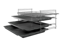 Bosch Serie | 4 HKR39A250U - Komfyr - frittstående - bredde: 60 cm - dybde: 60 cm - høyde: 90 cm - med selvrens - rustfritt stål