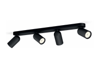 Philips myLiving Spot, Overflateegnet, GU10, 4 ampuller, LED, 220-240 V, Sort