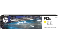 HP 913A gul original PageWide-blekkpatron, Standard utskriftsproduksjon, Pigmentbasert blekk, 37 ml, 3000 sider, 1 stykker