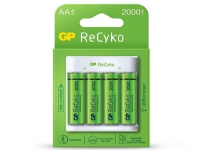 GP Batteries B51414, Nikkelmetallhydrid (NiMH), AA, AAA, 4 stykker, Batterier medfølger