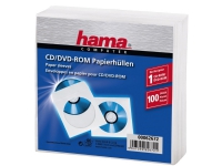 Hama CD-ROM Paper Sleeves - CD-lomme - hvit (en pakke 100)