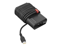 Lenovo ThinkPad 65W Slim AC Adapter (USB Type-C) - Strømadapter - AC 90-265 V - 65 watt - svart - for ThinkPad L13 Gen 2 L13 Yoga Gen 2 L14 Gen 3 L15 Gen 3 T14s Gen 2 X13 Gen 2