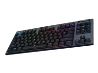 Logitech G915 TKL Tenkeyless LIGHTSPEED Wireless RGB Mechanical Gaming Keyboard - Tastatur - bakgrunnsbelyst - USB, Bluetooth, LIGHTSPEED - Nordisk - tastsvitsj: GL Clicky - karbon