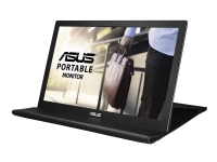 ASUS MB168B - LED-skjerm - 15.6 - portabel - 1366 x 768 - TN - 200 cd/m² - 11 ms - USB - svart, sølv