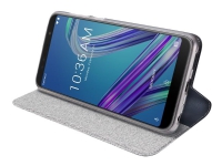 ASUS Folio Cover - Lommebok for mobiltelefon - polyuretan, polykarbonat - svart - for ASUS ZenFone Max Pro (ZB602KL), ZenFone Max Pro M1 (ZB602KL)