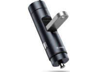 FM transmitter Baseus Energy Column, Bluetooth 5.0, 2x USB, 3.1A (gray)