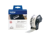 Brother DK-22211 - Hvit - Rull (2,9 cm x 15,2 m) merkelapper - for Brother QL-1050, 1060, 500, 550, 560, 570, 580, 600, 650, 700, 710, 720, 820
