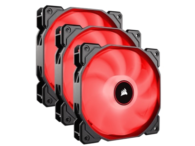 Corsair AF120 LED Rød 120mm 3-pk