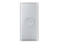 Samsung Wireless Battery Pack EB-U1200 - Trådløs ladepute / nødlader - 10000 mAh - 2 A - FC (USB) - på kabel: USB-C - sølv - for Galaxy S10, S10 Enterprise Edition, S10+, S10e, S10e Enterprise Edition