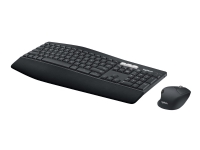 Logitech MK850, Standard, Trådløs, Bluetooth, QWERTY, Sort, Mus inkluderet, UK layout