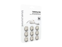 Bluelounge CableDrop Mini - Kabelklemme - hvit (en pakke 9)