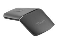 Lenovo Yoga Mouse with Laser Presenter - Mus / fjernkontroll - optisk - 4 knapper - trådløs - 2.4 GHz, Bluetooth 5.0 - USB trådløs mottaker - jerngrå - for ThinkCentre M70q Gen 2 M70s Gen 3 ThinkPad X1 Carbon Gen 10 ThinkStation P360 V15