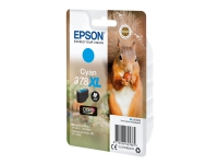 Epson 378XL - 9.3 ml - XL - cyan - original - blære med RF/lyd-alarm - blekkpatron - for Expression Home XP-8605, 8606 Expression Home HD XP-15000 Expression Photo XP-8500, 8700