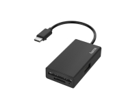 Hama 00200126, MicroSD (TransFlash), SD, Sort, 480 Mbit/s, Windows 10/8/7 Mac OS 10.8, USB 2.0 Type-C, 60 mm