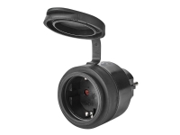 Nedis SmartLife WIFIPO110FBK - Smartplugg - trådløs - Wi-Fi - 2412 - 2472 Mhz - svart