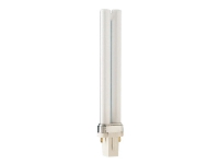 Philips MASTER PL-S - Ikke-integrert kompakt fluorescerende lyspære - form: biaks - G23 - 11.6 W - klasse G - hvitglødende lys - 2700 K