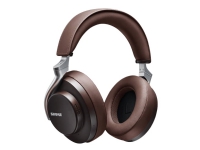 Shure Aonic 50 - Hodetelefoner med mikrofon - full størrelse - Bluetooth - trådløs - aktiv støydemping - 3,5 mm jakk, USB-C - brun