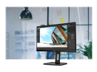 AOC 24P2C - LED-skjerm - 24 (23.8 synlig) - 1920 x 1080 Full HD (1080p) @ 75 Hz - IPS - 250 cd/m² - 1000:1 - 4 ms - HDMI, DisplayPort, USB-C - høyttalere - svart