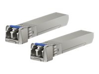 Ubiquiti U Fiber - SFP+ transceivermodul - 10 GigE - LC-enkeltmodus - opp til 10 km - 1310 nm (en pakke 2)