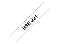 Brother HSe-221 - Svart på hvitt - Rull (0,88 cm x 1,5 m) 1 rull(er) slange - for P-Touch PT-D600, D800, E500, E550, E800, H101, P750, P900, P950 P-Touch EDGE PT-P750