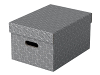 Esselte Home - Lagerboks - medium - grå (en pakke 3)