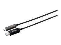 MicroConnect Premium - USB-kabel - USB-type A (hann) til USB-C (hann) - USB 3.2 Gen 2 - 20 m - aktiv optisk hybridkabel - svart