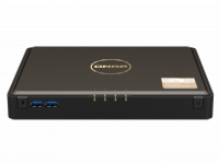 QNAP TBS-464 NASbook - NAS-server - 4 brønner - RAID 0, 1, 5, 6, 10 - RAM 8 GB - 2.5 Gigabit Ethernet - iSCSI støtte